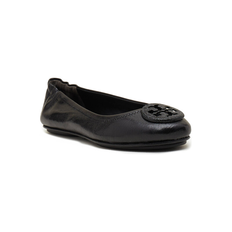 TORY BURCH Kožené baleríny MINNIE TRAVEL BALLET PAVE 87003825