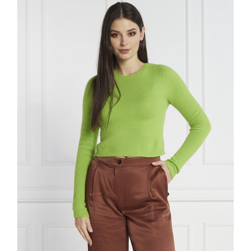 MAX&Co. Svetr | Cropped Fit | s příměsí vlny 86303216