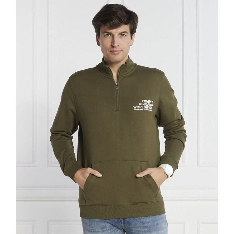 Tommy Jeans Mikina ENTRY GRAPHIC HALF-ZIP | Regular Fit