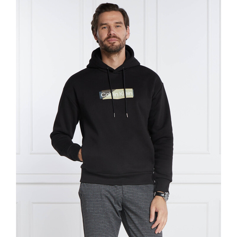 Calvin Klein Mikina LAYERED GEL LOGO HOODIE | Regular Fit