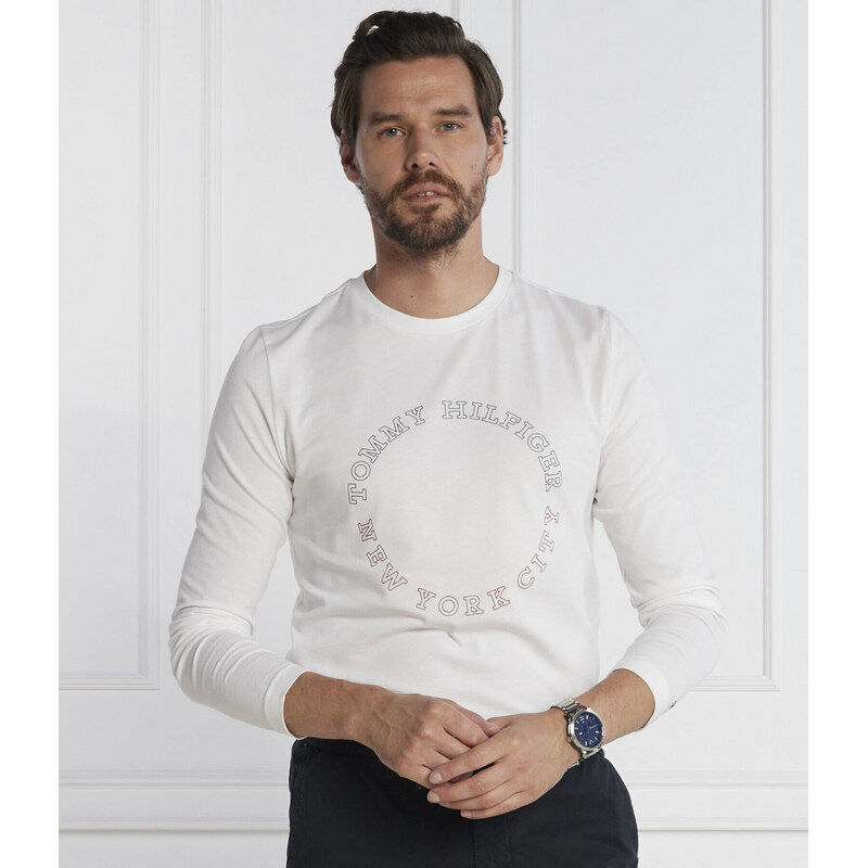 Tommy Hilfiger Tričko s dlouhým rukávem MONOTYPE ROUNDLE | Slim