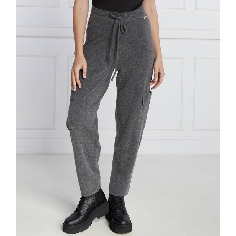 Twinset U&B Kalhoty | Straight fit | s příměsí vlny