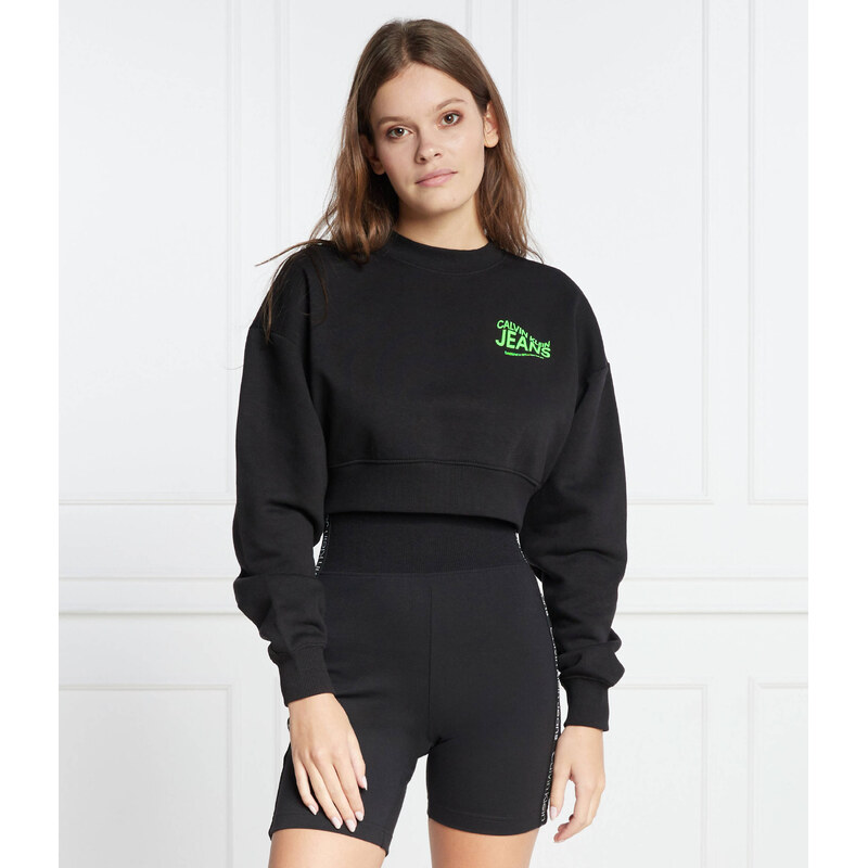 Calvin Klein Jeans Mikina MOTION LOGO | Cropped Fit 85385963