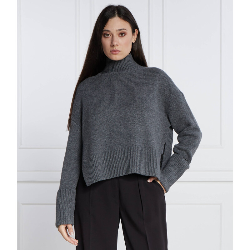 Calvin Klein Vlněný rolák | Regular Fit | s příměsí kašmíru