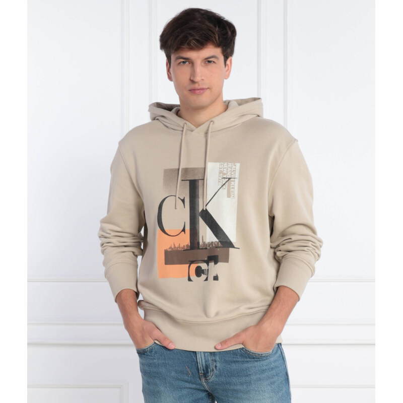 Calvin Klein Jeans Mikina CONNECTED LAYER LANDSCAPE | Regular