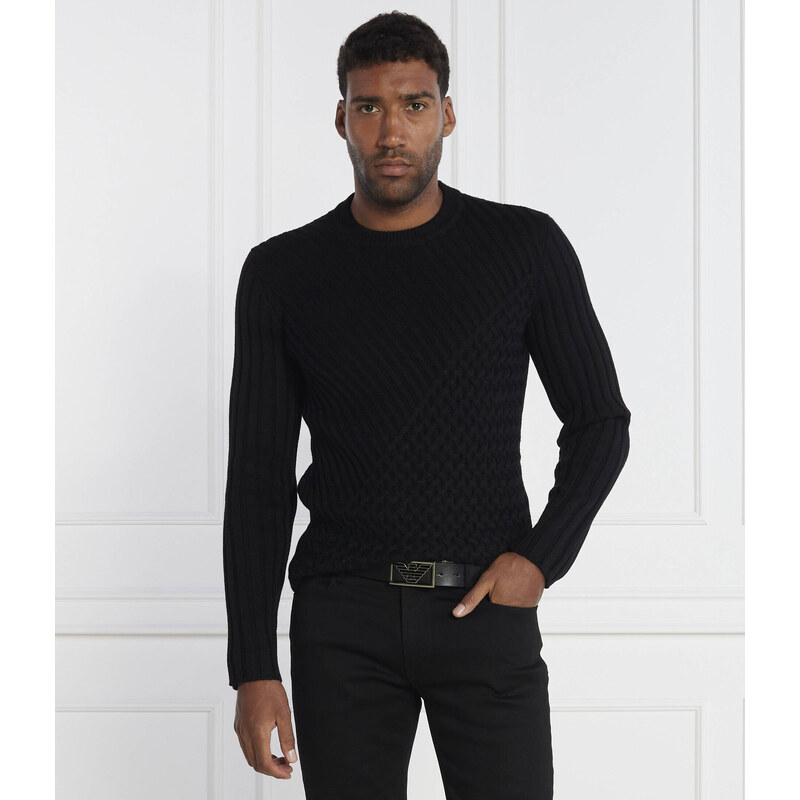 Emporio Armani Svetr | Regular Fit | s příměsí vlny