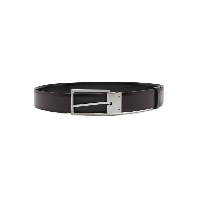 Calvin Klein Kůžoný opasek ADJ/REV SLIM FRAME 35MM