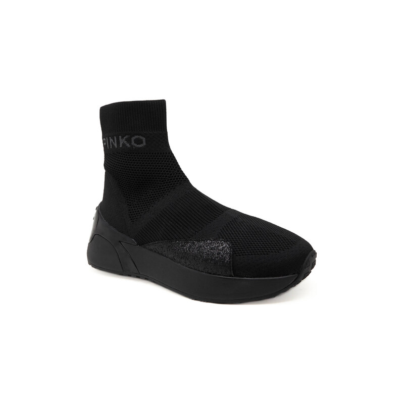 Pinko Tenisky STOCKTON KNIT s přídavkem kůže 84724521