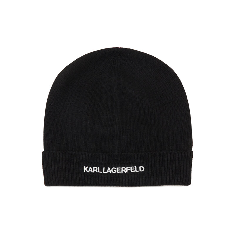 Karl Lagerfeld Čepice k/essential beanie s přídavkem vlny a