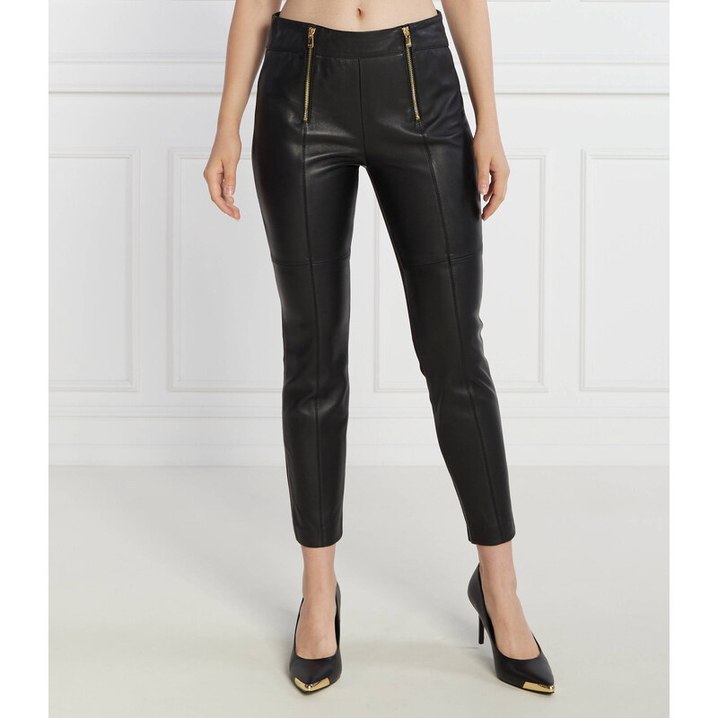 Pinko Kožené kalhoty | Slim Fit 84666550