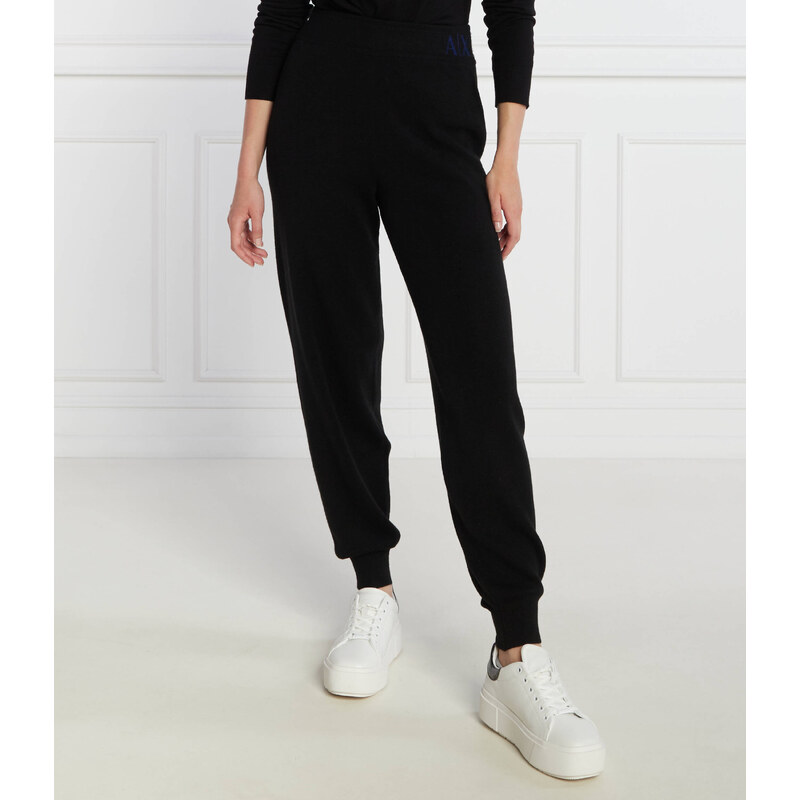 Armani Exchange Tepláky | Regular Fit | s příměsí vlny