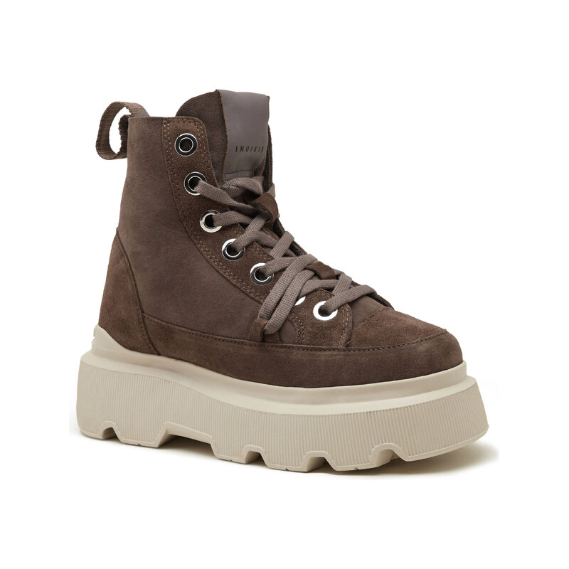 INUIKII Kotníkové boty na platformě MATILDA | shearling | semiš 103052756