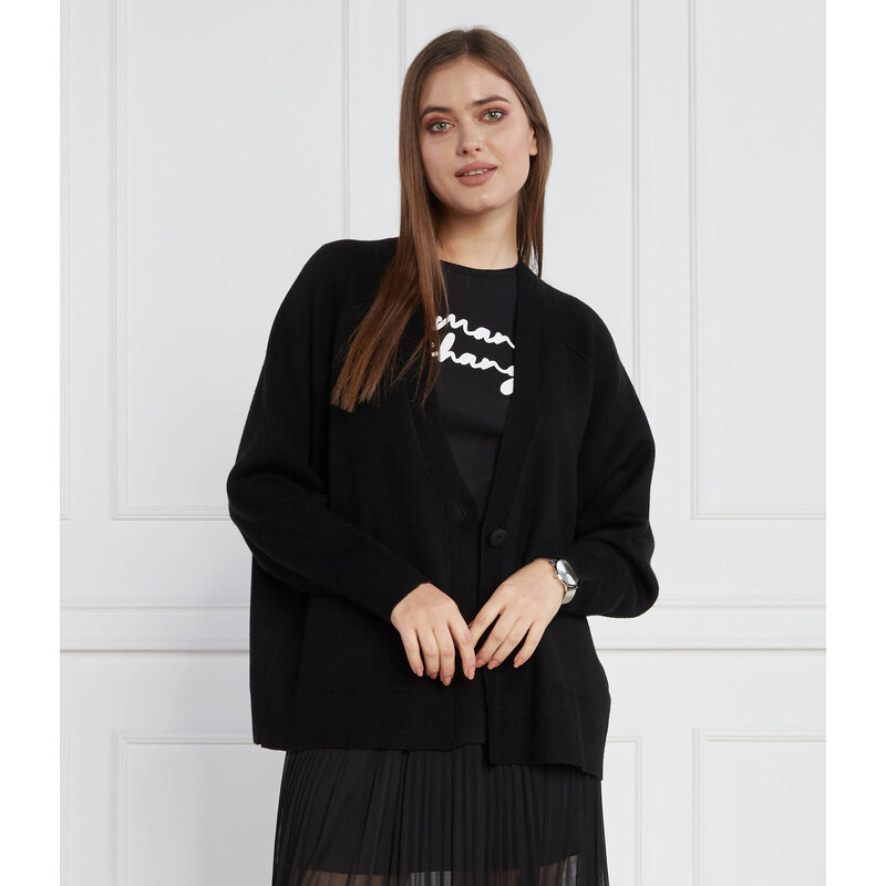 Armani Exchange Kardigan | Regular Fit | s příměsí vlny