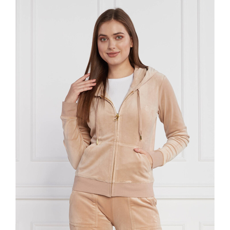 Juicy Couture Mikina Robertson Classic Velour Zip Trough Hoodie