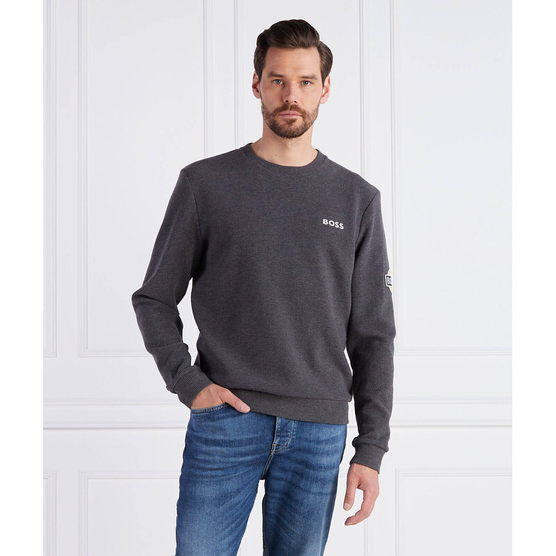 BOSS BLACK Svetr Structure Sweatshirt | Regular Fit