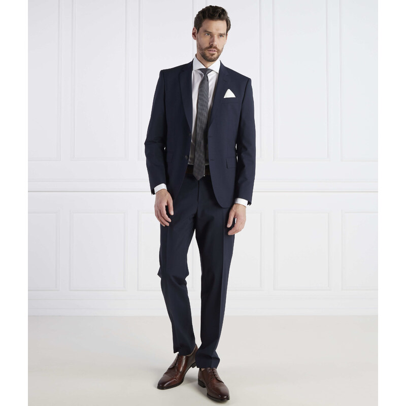 BOSS BLACK Vlněný oblek H-Huge-2Pcs-224 | Slim Fit