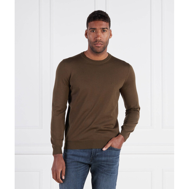 BOSS BLACK vlněný svetr botto-l | regular fit