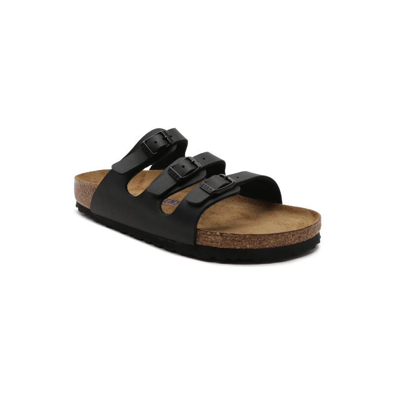 Birkenstock Pantofle Florida s přídavkem kůže | narrow fit soft