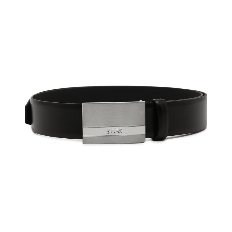 BOSS BLACK Kůžoný opasek Baxton_Sz35