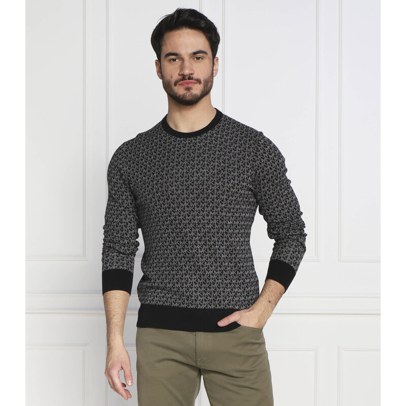 Michael Kors Svetr MICRO SIGNATURE | Slim Fit