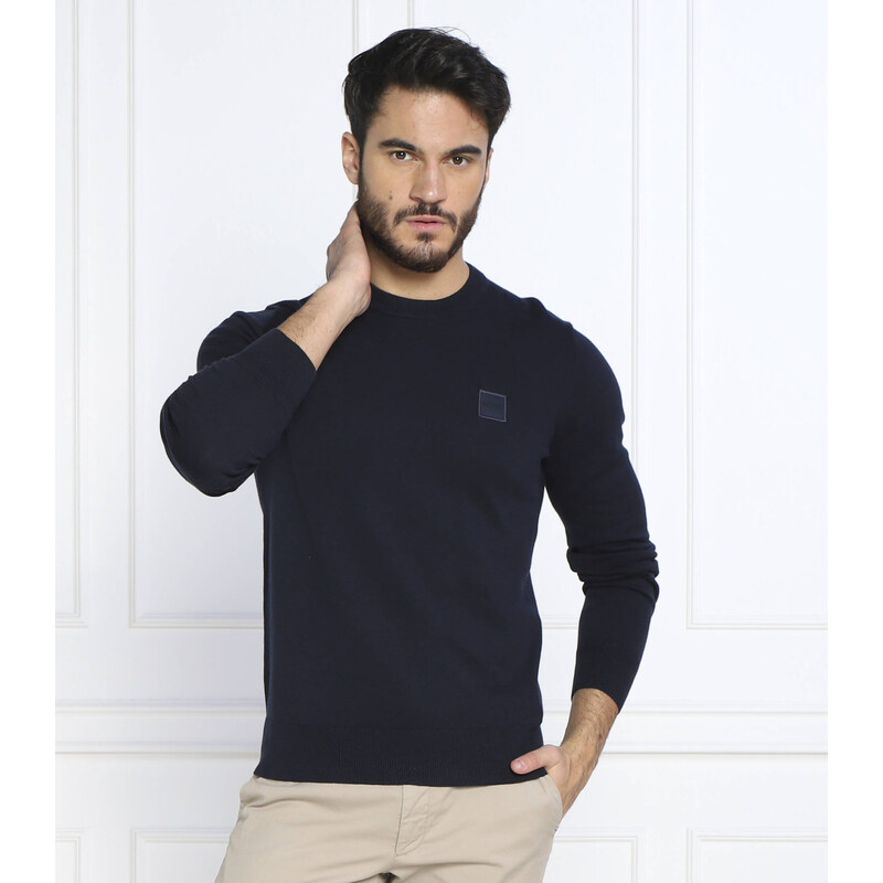 BOSS ORANGE Svetr Kanovano | Regular Fit | s příměsí kašmíru