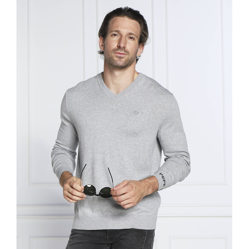 Pepe Jeans London Svetr ANDRE | Slim Fit s přídavkem vlny a