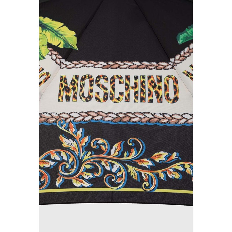 Deštník Moschino černá barva, 8862 OPENCLOSEA