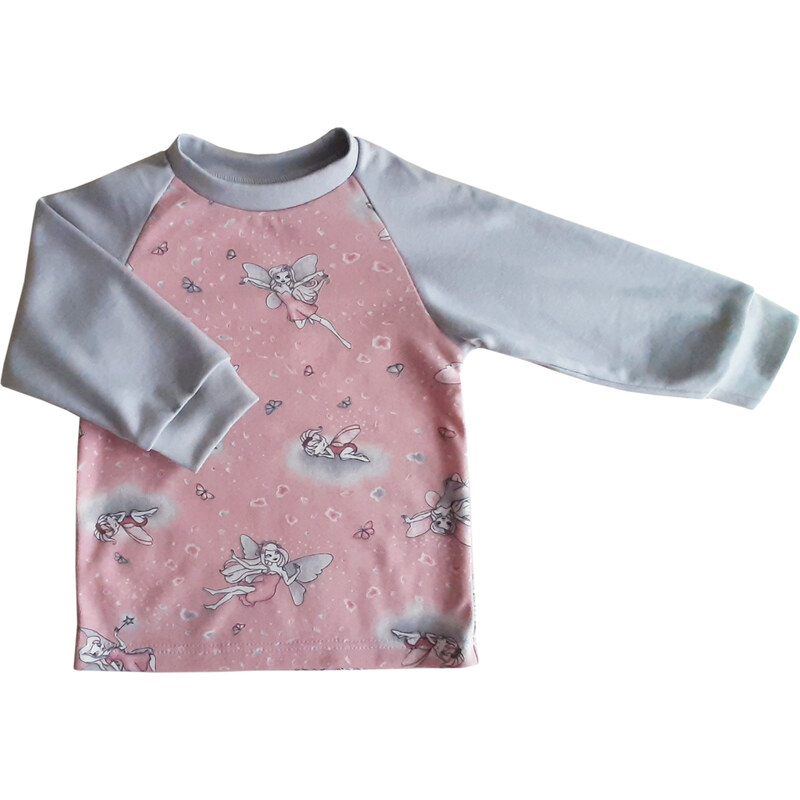 Damipa Baby Dívčí pyžamo VÍLA růžovo-šedé