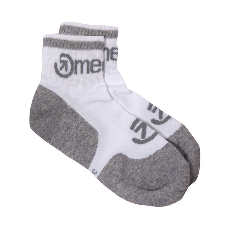 Meatfly ponožky Logo Middle Socks – CO B – White | Bílá