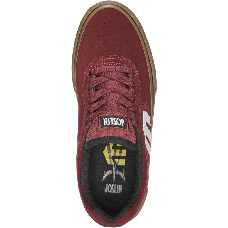 Etnies pánské boty Joslin Vulc Burgundy/Gum | Červená