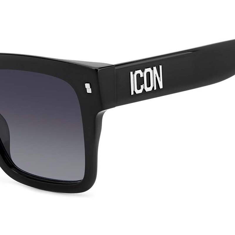 Sluneční brýle DSQUARED2 pánské, černá barva, ICON 0010/S