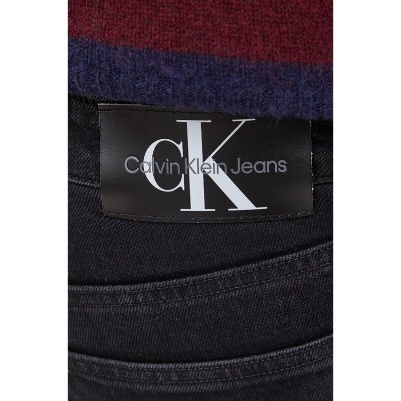 Džíny Calvin Klein Jeans pánské, černá barva