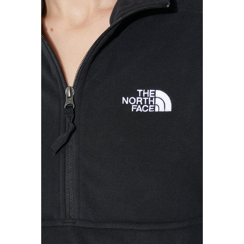 Fleecová mikina The North Face černá barva, s aplikací, NF0A7ZY3JK31