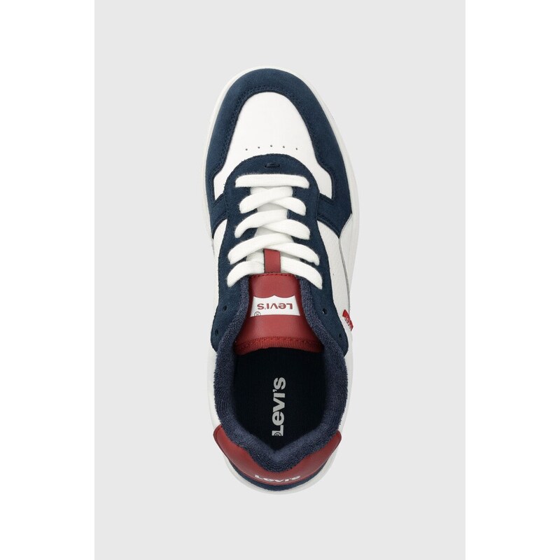 Sneakers boty Levi's GLIDE bílá barva, 235200.151