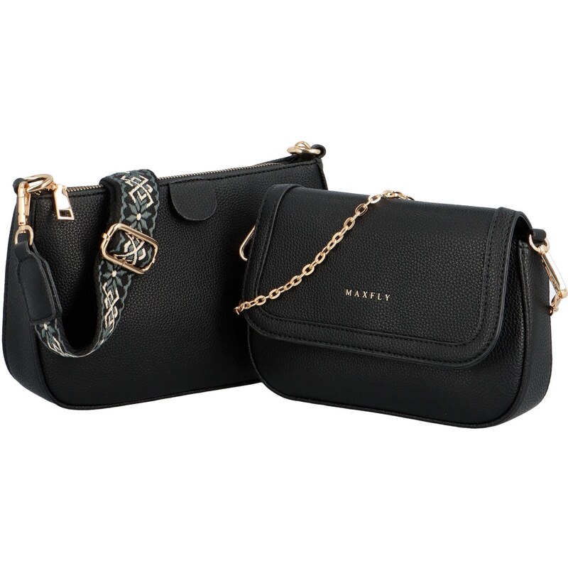 Stylová sada crossbody MaxFly Alana, černá 87186289