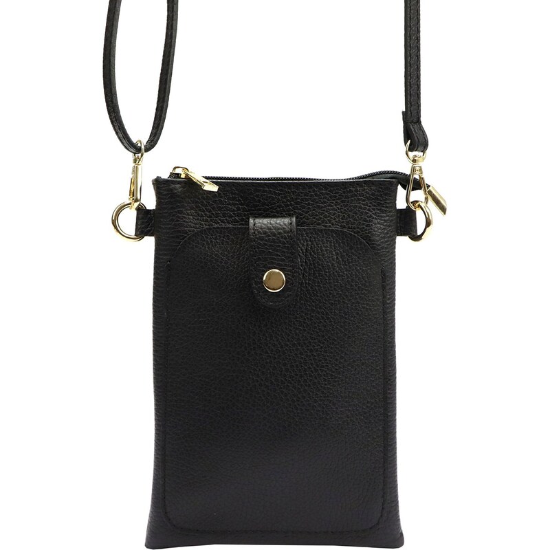 Kožená crossbody kabelka Luka 20-070 černá 87190950