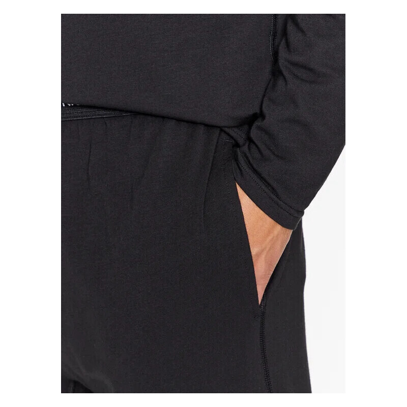 Pánské pyžamo L/S PANT SET 000NM2510E UB1 černé - Calvin Klein