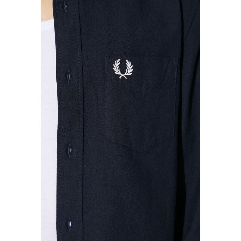 Košile Fred Perry tmavomodrá barva, regular, s límečkem button-down, M5516.608