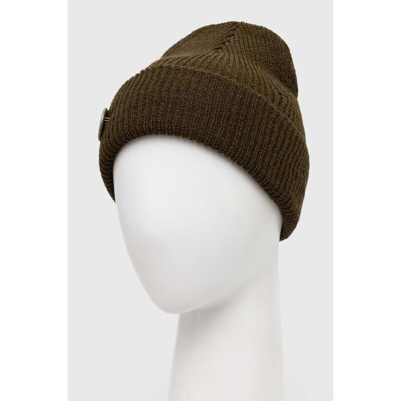 Vlněná čepice Engineered Garments Watch Cap zelená barva, 23F1H037.R01