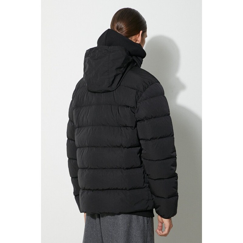 Péřová bunda C.P. Company Eco-Chrome R Down Jacket pánská, černá barva, zimní