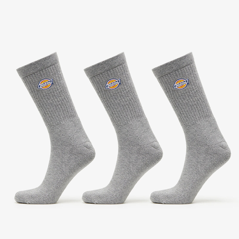 Pánské ponožky Dickies Valley Grove Sock 3-Pack Grey Melange
