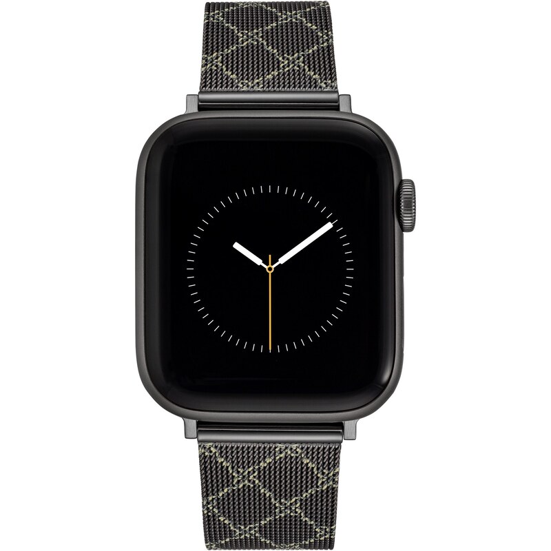 Nine West řemínek mesh tmavě šedý se vzorem, pro Apple Watch 42-45mm