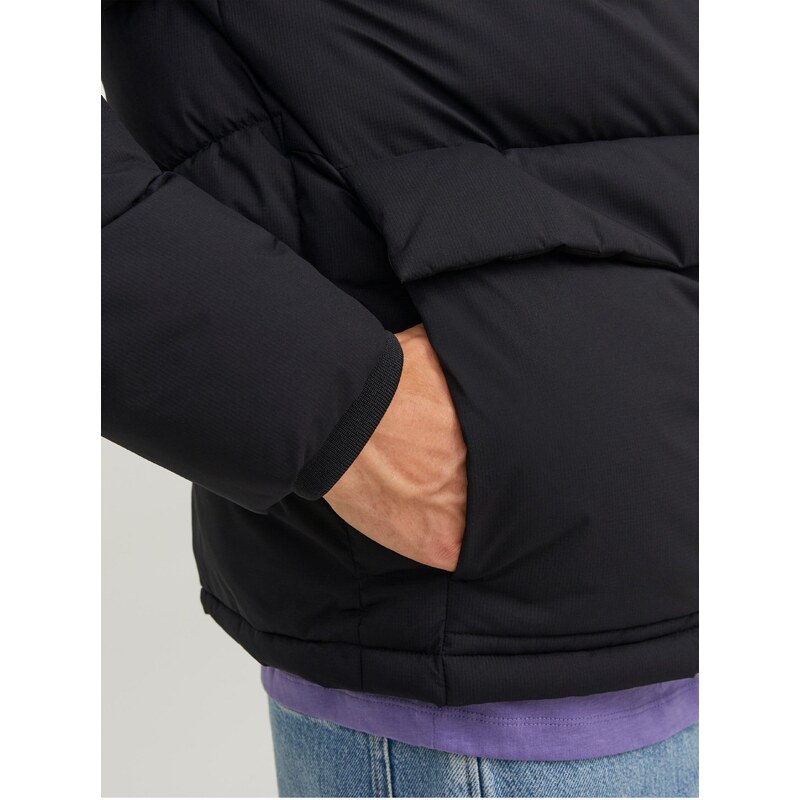 Černá pánská prošívaná zimní bunda Jack & Jones Vester - Pánské