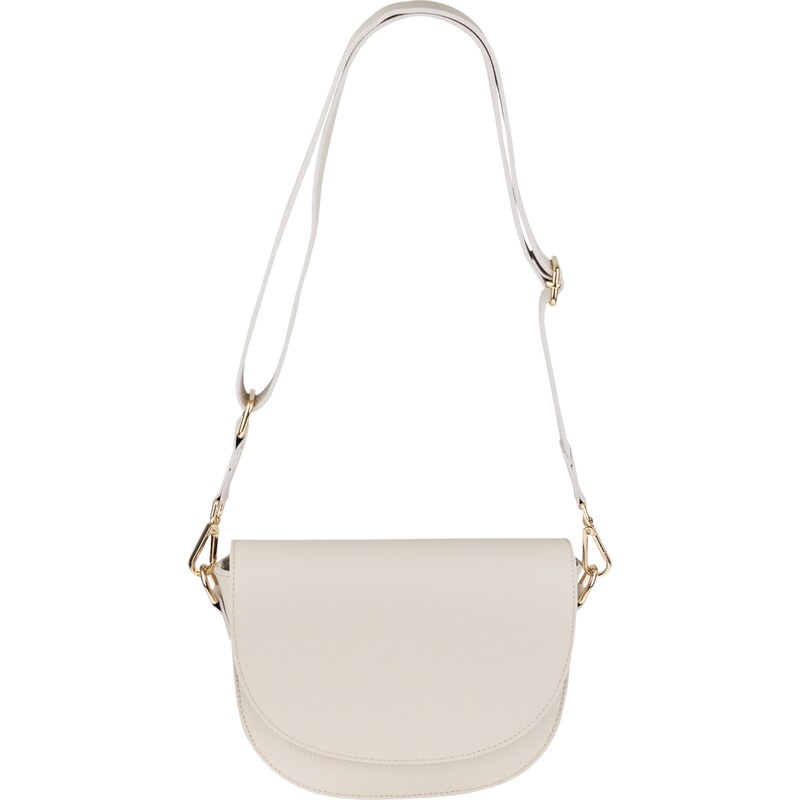 NovaKabelka.cz Kožená kabelka crossbody Ramona Beige s přídavným popruhem