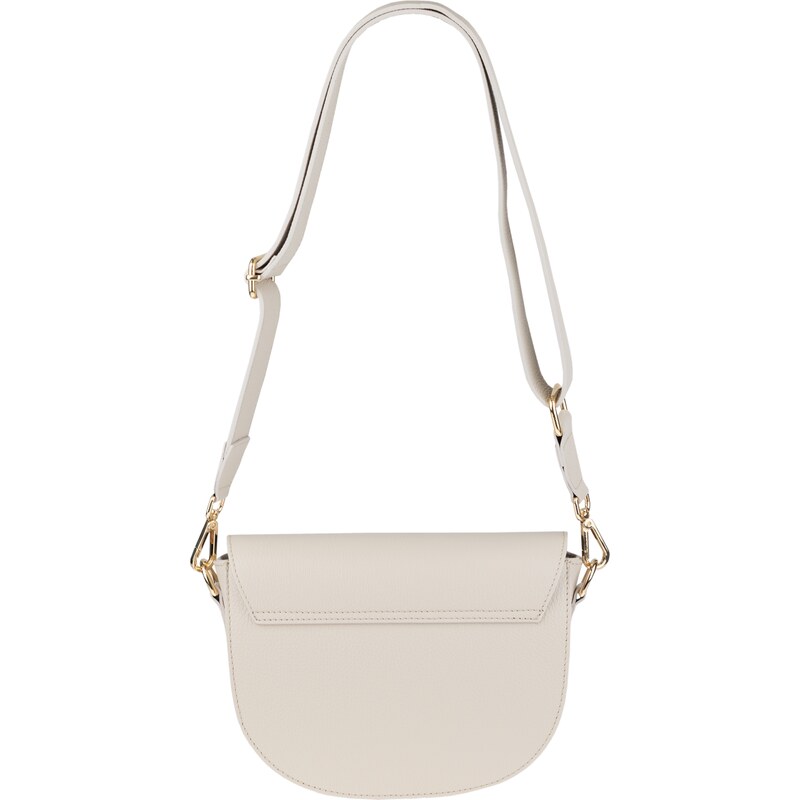 NovaKabelka.cz Kožená kabelka crossbody Ramona Beige s přídavným popruhem