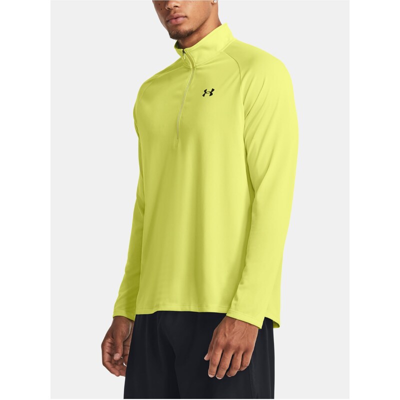 Žluté sportovní tričko Under Armour UA Tech 2.0 1/2 Zip