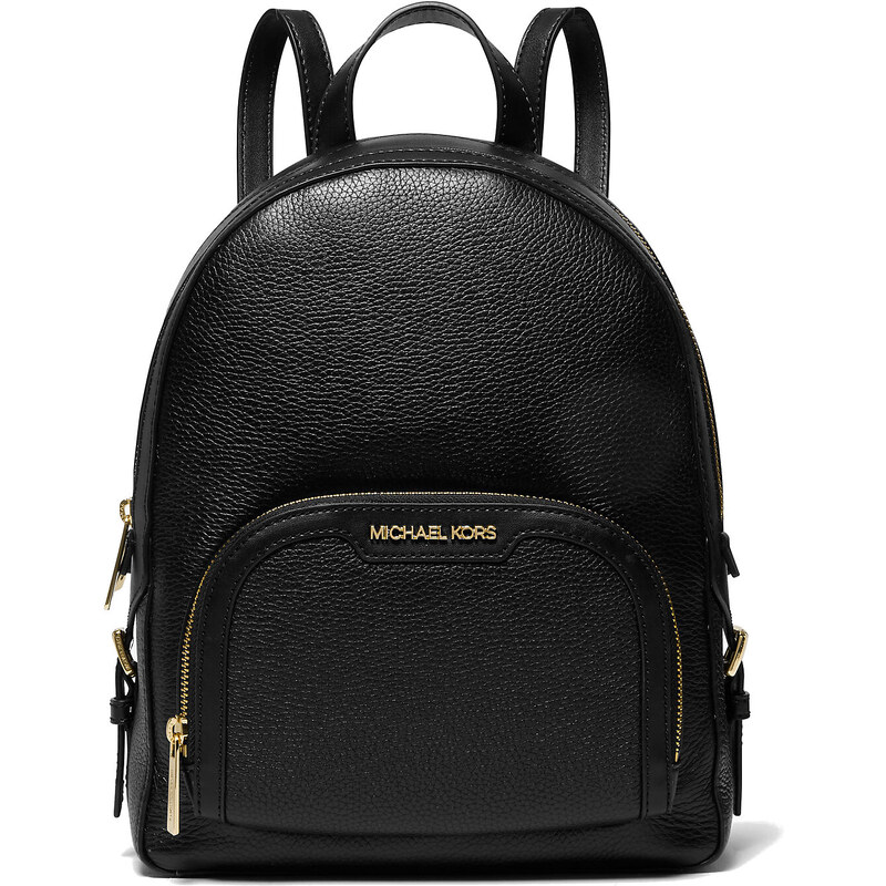 Michael Kors Jaycee Medium Pebbled Leather Backpack Black
