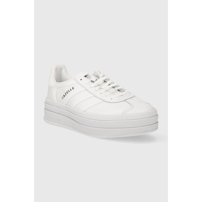 Sneakers boty adidas Originals Gazelle Bold bílá barva, IE5130