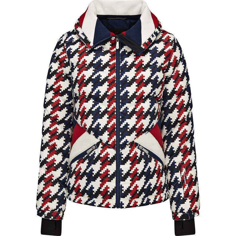 PERFECT MOMENT SKI DUVET JACKET HOUNDSTOOTH