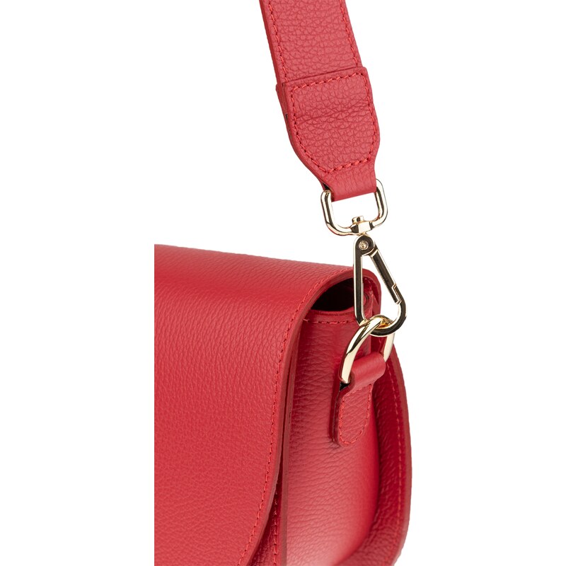 NovaKabelka.cz Kožená kabelka crossbody Ramona Rosso červená